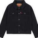 Levi's Boys' Denim Trucker Jacket (Large, Black)