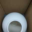 White Ceramic Vase - Large 13.6 Inch Tall Floor Vase for Centerpieces, Farmhouse Flower Vases, Rustic Minimalist Home Decor for Living Room, Enterway, Wedding (Sandstone White)