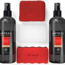 Arteza Chalkboard Cleaner Set with 2 Cleaners, 10-Ounces Each, 1 Microfiber Fabric Towel, 2 Magic Sponges & 1 Magnetic Eraser, Office Supplies for Chalkboards, Blackboards & Glass Surfaces