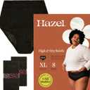 Hazel Disposable Womens Underwear, High-Waist Pull-Ups for Postpartum & Incontinence, X-Large, Ultra-Thin, 8-Count (1-Pack)