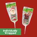 Needzo Sour Christmas Gummy Pops, Individually Wrapped Candy Skewers, Stocking Stuffer Gifts (Pack of 6) (EXP 06/09/26)