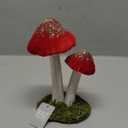 6.5 Inch Red Mushroom Cluster