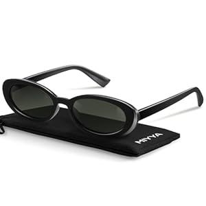 miyya Trendy Polarized Sunglasses Women, Oval Sunglasses for Women Men, Retro Sun Glasses for Women 2024, UV Protection