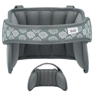 NAPUP Toddler Head Strap for Car Seat  Adjustable Polyester Carseat Head Strap for Sleeping Child (Grey)