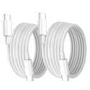 2-Pack 6.6Ft USB C Fast Charger Charging Cable for iPad Pro 13/12.9/11 inch (1st/2nd/3rd/4th/5th/6th), iPad Air 5/4, Mini 6, iPad 10th Gen and MacBook Pro Air 60W Type C to C Woven Charging Cord