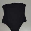YEOREO Hyperflex Strapless Bodysuit Tube Top Off Shoulder Double Lined Thong Bodycon Slim Fit Summer Sexy Leotard Size S