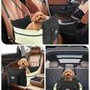 Dog Carseat for Small Dogs  Harness-Compatible Pet Travel Accessory, Portable Travel Bed & Pet Car Carrier Bag, Easy Install, Washable Dog Booster Seat for Small Dogs