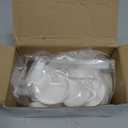 24 Pcs 53 mm White Threaded Water Jug Caps for 3 and 5 Gallon Water Jug Screw on Cap Plastic Bottle Tops with Foam Liner Reusable Milk Bottle Lids Replacement