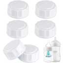 (6-PCs) Travel Bottle Caps Compatible with Avent Bottles, Bottle Lids Replacement