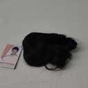 ColorGround Short Black Purple Cosplay Wig with 2 Buns for Halloween Party Costume, Small Size