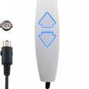 Lift Chair Remote Replacement, 5 Pin 2 Lighted Button Hand Control with 6Ft Cord for Power Lift Recliner Chairs Accessories, Recliner Control Replacement Parts