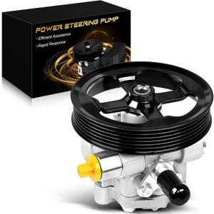 AATEE Power Steering Pump with Pulley for:-Dodge Avenger 2008-2014, Journey 2009-2017 for:-Chrysler 200 2011-2014, Sebring 2007-2010 2.4L L4 Replace# 20-2402 202402 962402 5151016AB 5151016AD 63138N