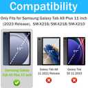 BMOUO Kids Case for Samsung Galaxy Tab A9 Plus 11 inch 2023 (SM-X210/X216/X218) - with Built-in Screen Protector, Shockproof Covertible Handle Stand Samsung Galaxy Tab A9 Plus Case for Kids, Purple