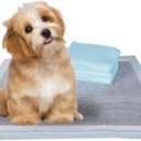 BV Charcoal Puppy Pads 100 Count 22"x22" - Leak-Proof Pee Pads for Dogs with 6-Layer Absorbent Design & Built-in Attractant - Dog Pad with Charcoal for Odor Control, Perfect for Puppies & Senior Dogs