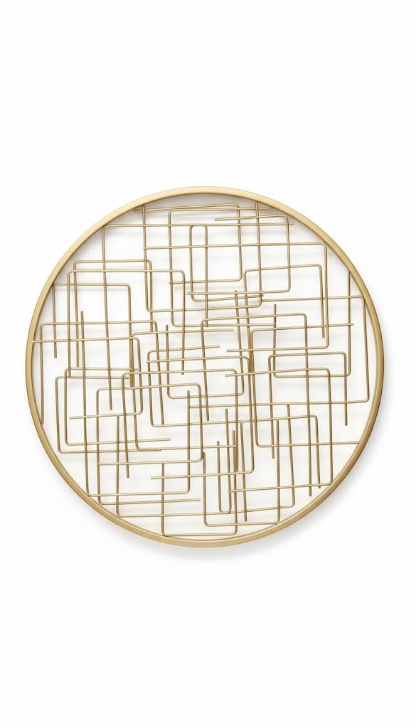 20in. Golf Crosshair Round Metal Decor