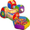 7 Piece Kids Ball Pit Play Tunnel for Kids Tunnel - with 4 Dart Balls | Ball Pits for Toddlers | Baby Tunnel for Toddlers | Toddler Tunnel