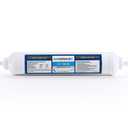 Hydronix ICF-10Q38 Inline Reverse Osmosis Post, Fridge & Ice Coconut GAC Water Filter 2000 Gal, 3/8" Quick Connect