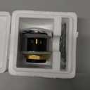 Matte Black Tub Drain and Overflow Kit with Single Hole Overflow Faceplate, Welsan Universal All Metal Lift & Turn Black Bathtub Drain Kit with Fine/Coarse Thread Conversion Twist Trim Kit Assembly