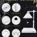 FINPOT Candle Lamp Warmer, Candle Warmer Lamp with Timer & Dimmer, Candle Warming Lamp with USB Charging Ports & 2 Bulbs, Wax Warmer Lamps Scented Candles Home Decor (White)