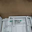 2-Tier Small Storage Shelf – Minimalist White Metal Frame Organizer