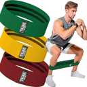Tribe Lifting Fabric Resistance Bands for Legs - Workout Bands Resistance Bands for Men and Women - Booty Bands for Working Out - Exercise Bands Resistance Bands Set - Elastic Bands for Exercise