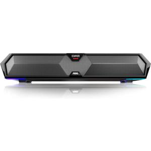 Edifier MG300 Computer Sound Bar: Loud Speakers with Deep Bass - Switch RGB Built-in Microphone for Gaming Speakers Wireless Bluetooth 5.3 & USB Adapter PC Sound Bar for Desktop, Black