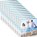 Handepo 12 Pcs Acrylic Picture Frame Bulk Clear Acrylic Photo Frame Magnetic Desktop Display Double Sided 20 mm Thickness Freestanding for Bedroom Living Room Home Office(4 x 4)