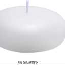 Tuyai (Set of 36) Floating Candles, 3 inch White Dripless Wax Burning Candles, for Weddings, Party, Special Occasions and Home Decorations