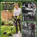 SEESE Cordless Electric Weed Wacker: 3 Different Blades for Lawn Trimming