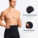 TAILONG Men Tummy Control Shorts High Waist Slimming Underwear Body Shaper Seamless Belly Girdle Boxer Briefs (Black with Fly, 3XL)