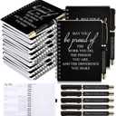 Tellingyou 60 Pcs/ 30 Set Employee Appreciation Gifts 2026-2027 Weekly Planners Journals A6 to Do List Bulk Notepads and Pens Thank You Gifts for Coworkers Teacher Staff Social Worker (Black)