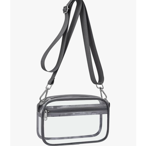 Clear Bag for Stadium Events Clear Purse with Removable Strap Transparent Bag for Concert and Sport Events