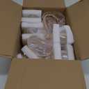 Large Elegant 5 Arms Crystal Bowl Tealight Candle Holder/Candelabra Crystal Votive, 5-arms Metal Crystal Candlestick Holder for Table Centerpiece Wedding/Party Home Decor (Golden, 5-Arm)