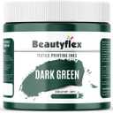 Beautyflex Screen Printing Ink DARK GREEN Plastisol Ink for screen printing - Fast Curing Painting for Cotton , Polyester and Other Fabrics , Fabric Paint for screen printing kit (8 fl oz, DARK GREEN INK)