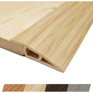 1/2" to 3/5" Height Threshold Ramp - Rubber Threshold, Floor Transition Strip, Door Strip, Wheelchair Ramp, Carpet to Tile Strip (Raw Timber Tone, 40 inches)