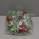 8 Pieces 9" Mini Christmas Wreaths for Kitchen Cabinet Small Christmas Candle Rings Eucalyptus Wreath Pillar Candle Rings Table Centerpieces Hanging Garlands for Front Door Window Decor (Red Berry)