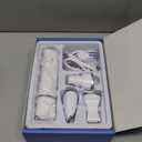 Dog Clippers Grooming Kit Hair Clipper-Low Noise Paw Trimmer- Rechargeable - Cordless Quiet Nail Grinder Shaver for Cats and Other Pets (Silver)