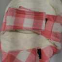 Malier Classic Plaid Fleece Dog Coat Jacket with Pocket, Windproof Warm Winter Pet Apparel for Small Medium Large Dogs (Pink, Large)