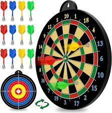 Dart Board - Magnetic Darts - Excellent Indoor Game and Party Games - Gifts for 5 6 7 8 9 10 11 12 Year Old Boy Kids