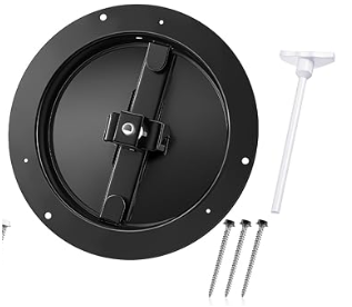 Round Vent Cover Ceiling Diffuser HVAC Vent Duct Cover Replacement with Steel Butterfly Damper