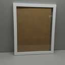 Rustic Walnut 20x24 Frame - Single Frame, 20 x 24 Poster Frame with Mat for 16x20, Picture Frames for Artwork, Puzzles, Photos and Movie Posters, Perfect Christmas Frame