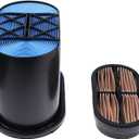 Solarhome Element Air Filter Set 333/D2696 32/925683 Compatible with JCB Backhoe Loader 215T 3CX 4T 3CX COMPACT 406SVC 406T4 407T4 409T4 4CX 540-170 TM320AGRI TM320S 215 T