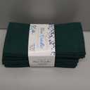Blue Needles Solid Cloth Napkins Set of 12 Forest Green 100% Cotton Dinner Napkins 18x18 inches - Soft, Reusable, Absorbent & Washable Linen, Ideal for Christmas Events, Parties & Everyday Use