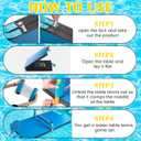 WinnerWhy 2026 Upgrade Heavy Duty Pool Table Tennis Floating Set Foldable Portable High Elasticity Table Tennis Floating Double Layer for Pool Game