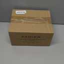 KAMIER Jewelry Box, 2 Layers PU Leather Jewelry Organizer Box, Large Capacity, Double Lock and Large Mirror, Hidden Necklace Hooks, Removable Dividers, Grey (Gray)