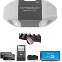 CHAMBERLAIN B2401 Smart Quiet Belt Drive Garage Door Opener, Gray