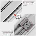 LONTAN 10 Pairs Soft Close Drawer Slides 22 Inch Drawer Guides 3 Fold Full Extension Ball Bearing Heavy Duty Drawer Slides, 100LB Capacity