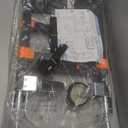 3 in 1 Heavy Duty Folding Hand Truck, Convertible Portable Steel Dolly with Telescopic Handle, Foldable Utility Cart with Rubber Wheels, 500 LBS (Orange)