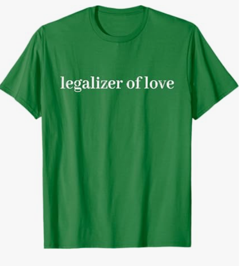 Legalizer of Love, Wedding Officiant T-Shirt, Green, L