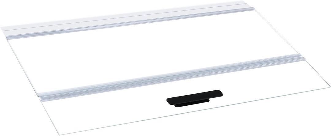 22.68x16.93 x 0.16 in 2 PCS Aquarium Lid Glass Canopy, Clear Tempered Glass Aquarium Fish Tank Hoods, Set for 70/75/90/110 Gallon Aquarium Fish Tank